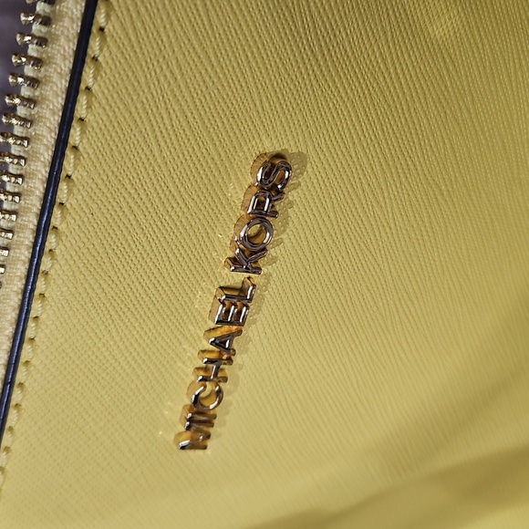 Michael Kors Yellow Satchel with Silver Hardware - Picture 10 of 12